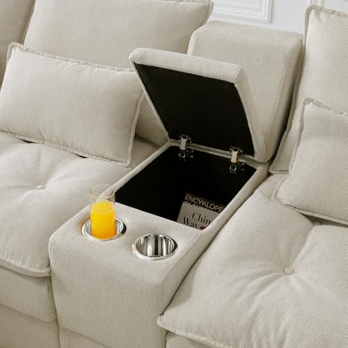 Oversized Modular Sectional Sofa with Movable Ottoman E909