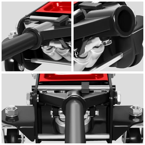 DNA MOTORING Floor Jack 3 Ton Low Profile Heavy Duty Hydraulic Car Jack, Black T11604