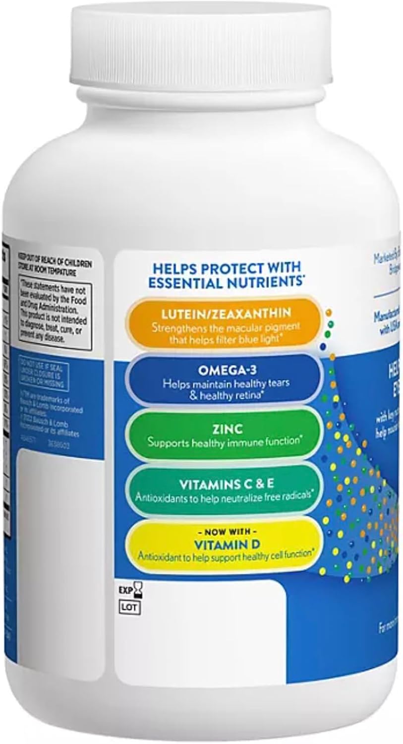 Bausch & Lomb Ocuvite Adult 50+ Eye Vitamin & Mineral Supplement, 150 Softgels, 2 Pack R766067