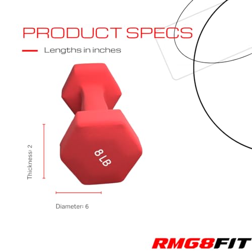 Neoprene Coated Dumbbell Hand Weight Pairs for Home Gym Exercise A28561
