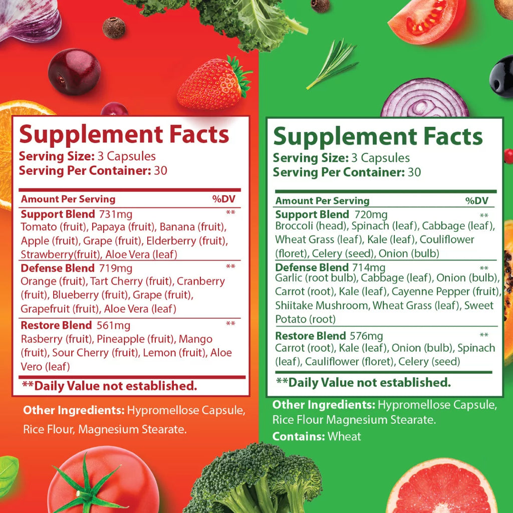 Just Ripe Nutrition Fruits & Veggies 180 Caps Supplement Q40622