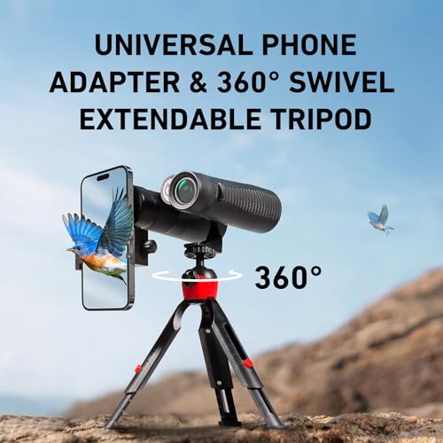 10x42 HD Binoculars for Adults with Phone Adapter and Tripod M977845