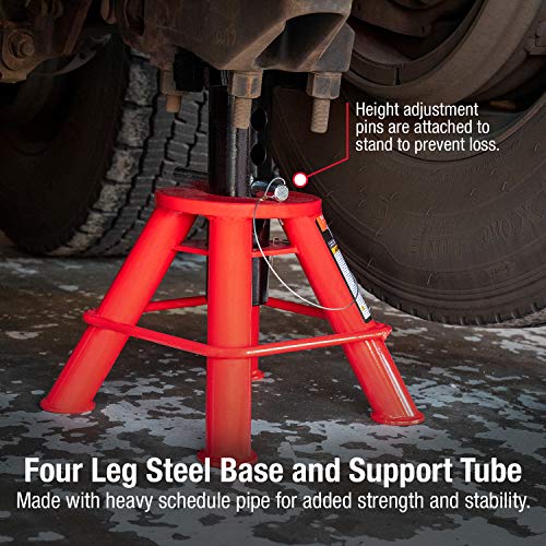 Sunex 1410 10-Ton Pin Type Jack Stands, Pair R896444