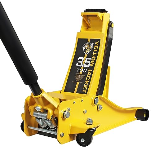 YELLOW JACKET 2.5 Ton Trolley Jack with Carrying Case, 5500 lb Capacity N593266