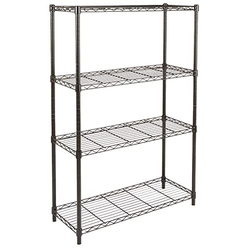 Amazon Basics 5-Shelf Adjustable Steel Wire Rack Storage Shelving, Chrome H984310