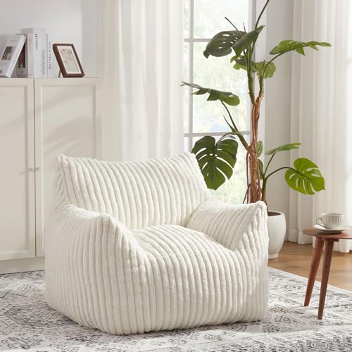 Giant Bean Bag Chair with Filling and Armrests for Adults Teens P241564
