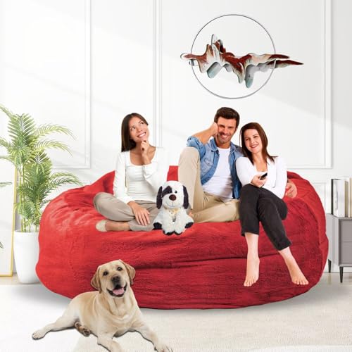 Bean Bag Chair for Adults 3FT, Soft Removable Cover, Light Gray M535251