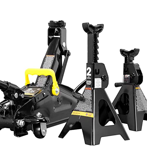 BIG RED Torin Hydraulic Trolley Floor Jack with Storage Case, 1.5 Ton Capacity, Black J906585