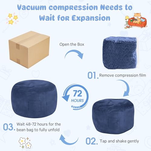 Giant Bean Bag Chair for Adults Convertible Bed with Microfiber Cover Charcoal G62613
