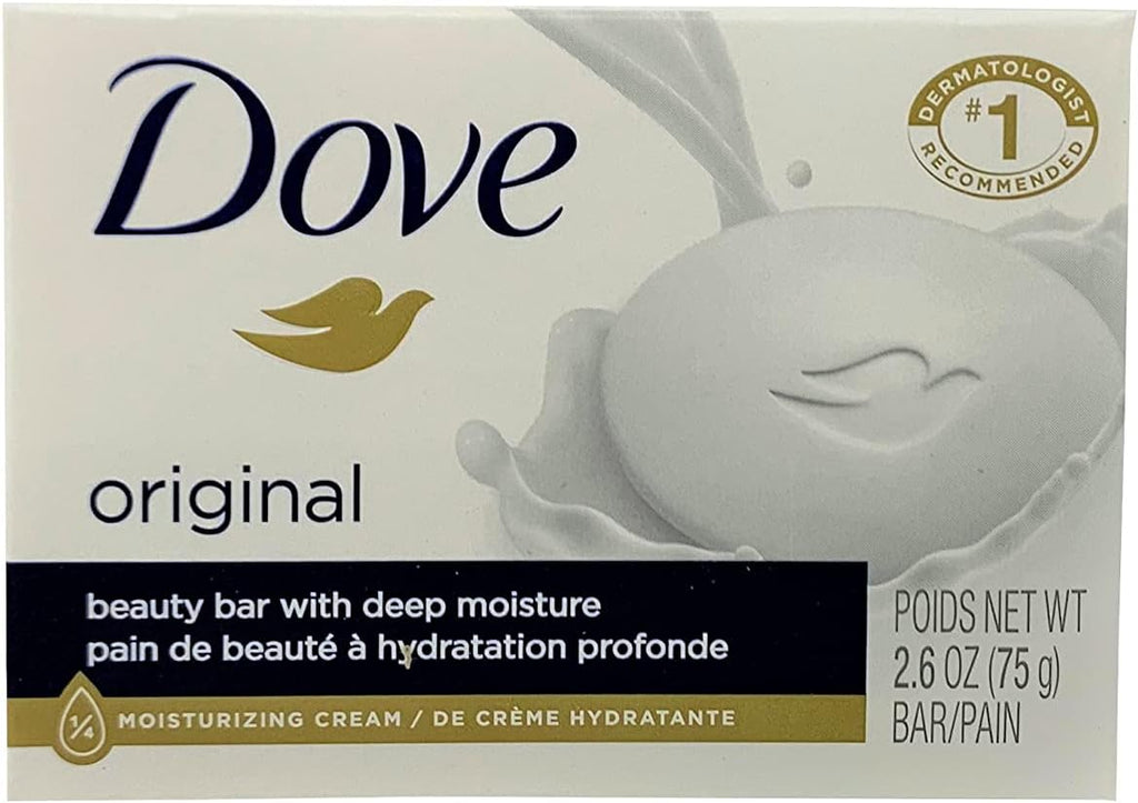 Dove White Beauty Bar with Deep Moisture 2.6 oz (Pack of 3) J157