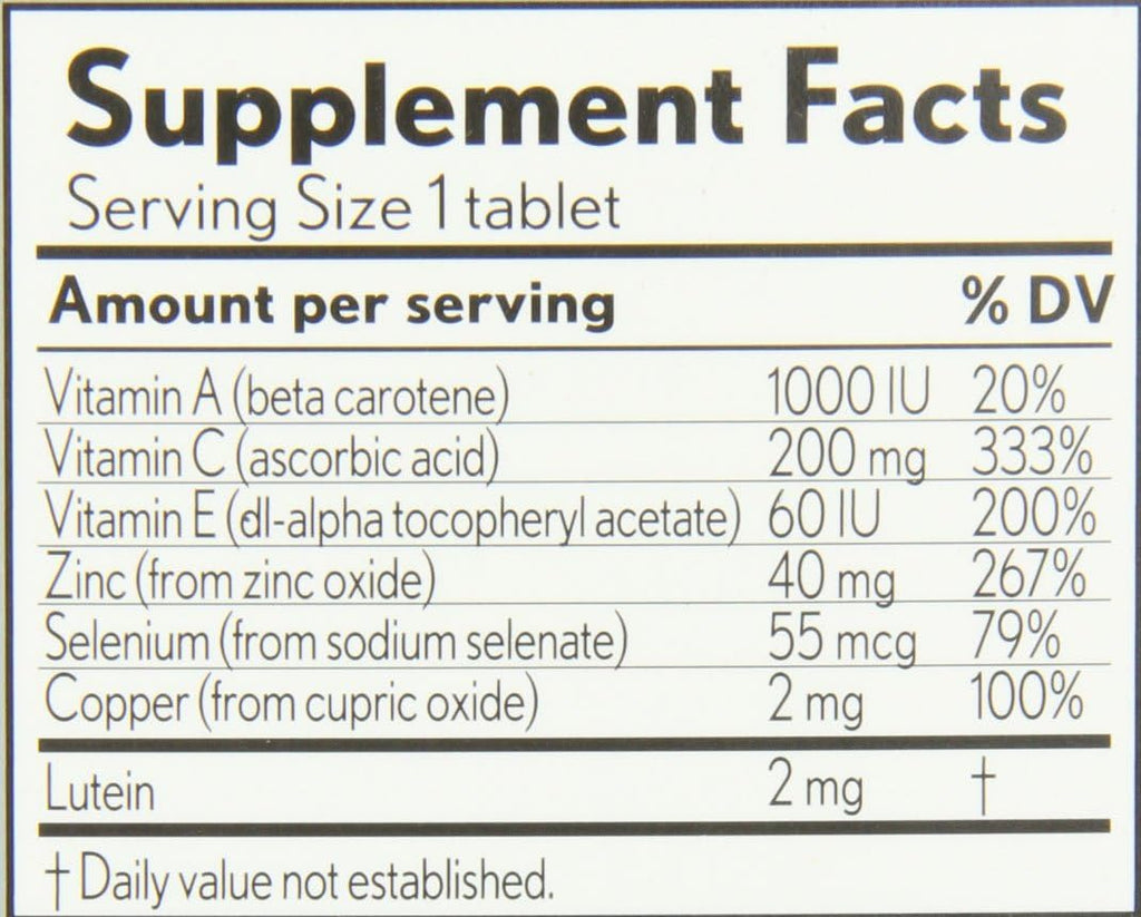 Bausch & Lomb Ocuvite Eye Vitamin & Mineral Supplement with Lutein, 240 Tablets H9587