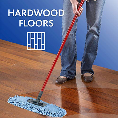O-Cedar EasyWring Microfiber Spin Mop with Bucket, Red & Gray L4407