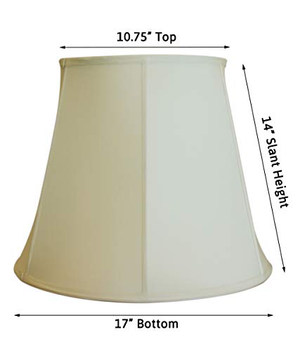 Eggshell Empire Shantung Lampshade with Brass Spider Fitter T78463