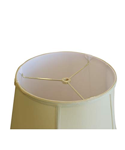 Eggshell Empire Shantung Lampshade with Brass Spider Fitter T78463