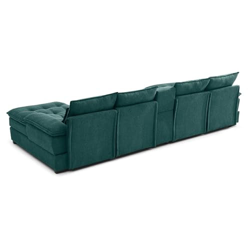 Oversized Modular Sectional Sofa with Movable Ottoman E909