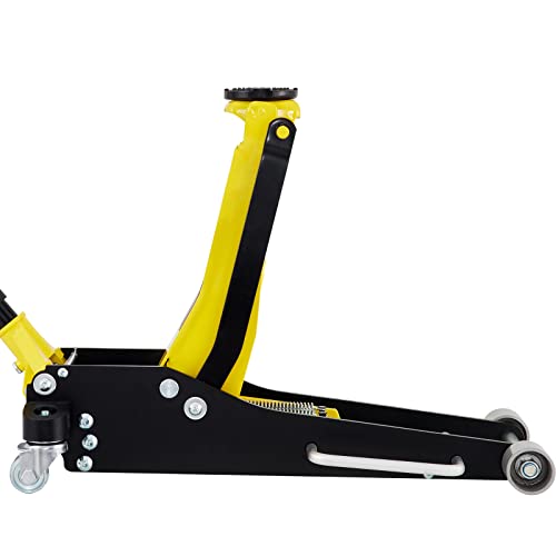 VEVOR 3 Ton Low Profile Aluminum Steel Racing Floor Jack with Dual Pistons Quick Lift Pump Q822