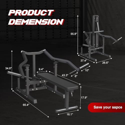 Weight Bench Chest Press Machine with 7 Adjustable Positions K877