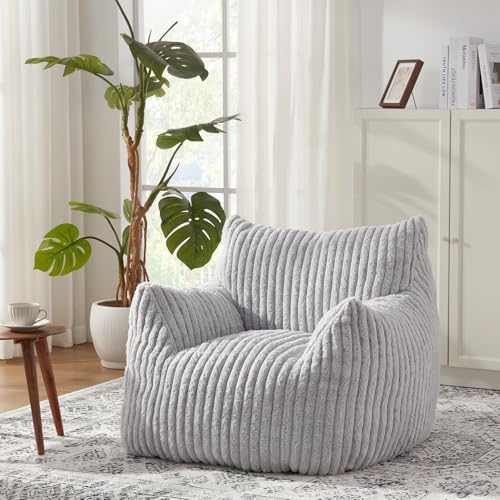 Giant Bean Bag Chair with Filling and Armrests for Adults Teens P241564
