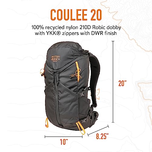 Mystery Ranch Coulee 20 Backpack - Lightweight Hiking Daypack, 20L, Black T718