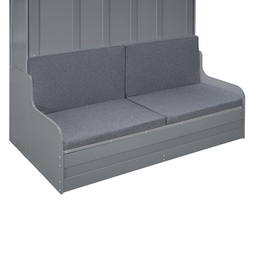 Ball & Cast Murphy Bed Queen Size with Cushion, White B692