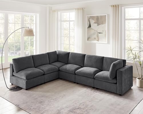 Modular Sectional Sofa with Ottoman for Small Apartments U669203