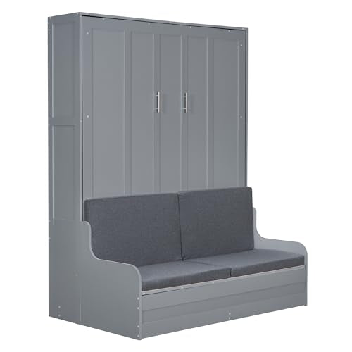 Ball & Cast Murphy Bed Queen Size with Cushion, White B692