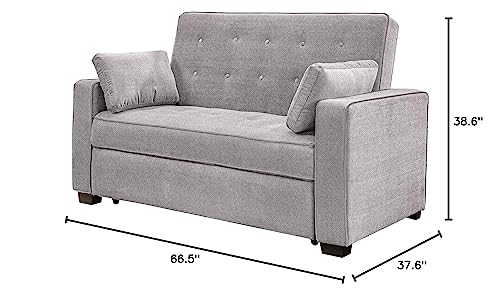 Serta Ainsley Convertible Sleeper Sofa Queen Size Navy Velvet V951
