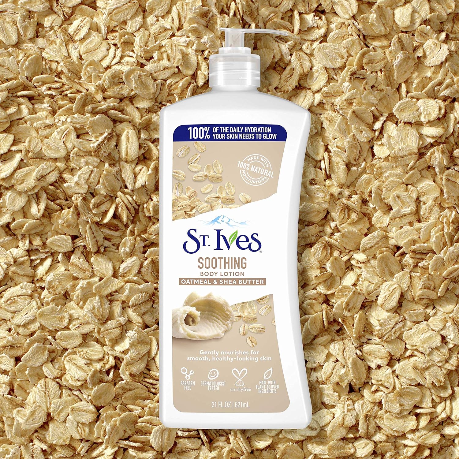 St. Ives Soothing Hand & Body Lotion with Oatmeal & Shea Butter, 21 oz J628