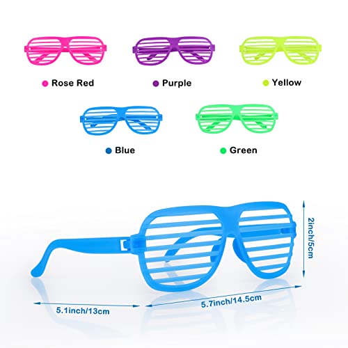 15 Pack Light Up LED Glasses Glow in The Dark Party Favors W61635