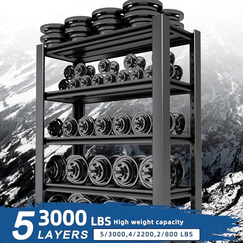 Heavy Duty Garage Shelving Unit 5-Tier Metal Storage Rack U725310