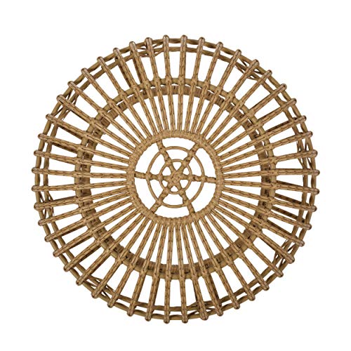 Round Rattan Coffee Table, All-Weather and Rust Resistant R50926