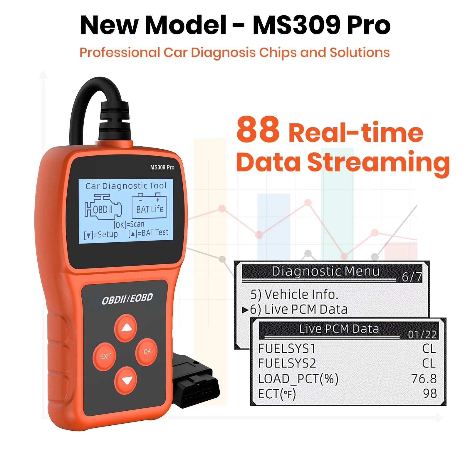 OBD2 Scanner Code Reader Car Diagnostic Tool Battery Tester O706