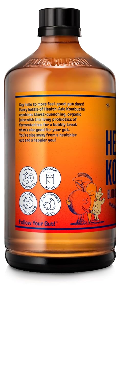 Health-Ade Blood Orange Carrot Ginger Kombucha, 16 fl oz W7069