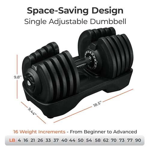 Lifepro Adjustable Dumbbells 6-in-1 Weight Set for Home Gym M303975