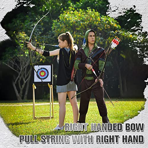 58" Laminated Recurve Bow Hunting Archery 20-60lbs Z3204