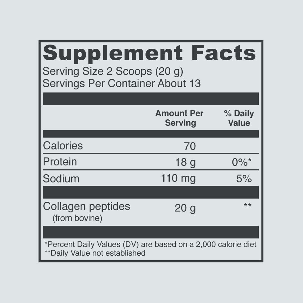 Vital Proteins Collagen Peptides Powder Unflavored 9.33 OZ K649