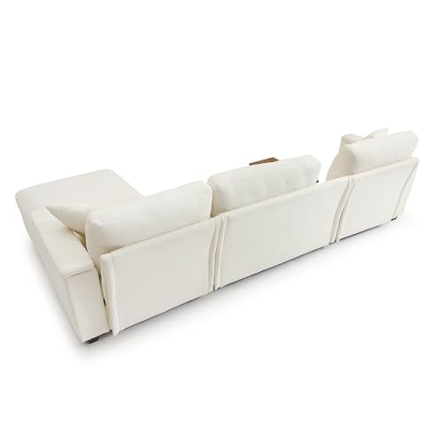 Oversized Modular Sectional Sofa with Movable Ottoman E909