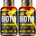 PURE RESEARCH Biotin & Collagen 60,000mcg Hair Growth Liquid Drops, Supports: Strong Nails, Glowing Skin, Healthy Hair Growth, More Absorption Than Capsules & Pills (4Fl Oz)