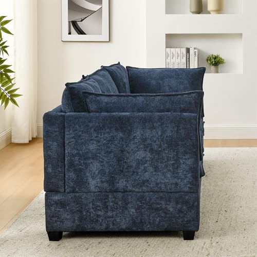 Oversized Modular Sectional Sofa with Movable Ottoman E909