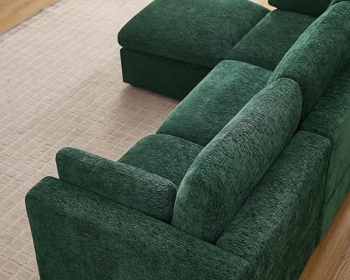 Modular Sectional Sofa with Ottoman for Small Apartments U669203