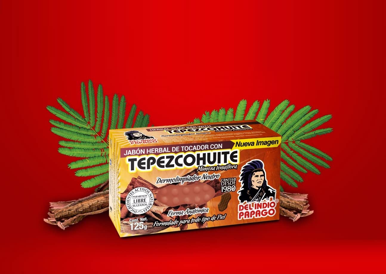Del Indio Papago Neutral Bar Soap with Tepezcohuite 125g H37079
