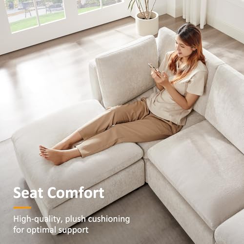 Modular Sectional Sofa with Ottoman for Small Apartments U669203