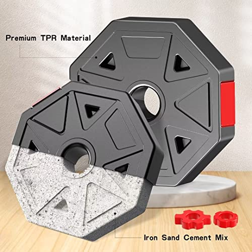 Adjustable Dumbbells Set, 20-80lbs Non-Rolling Hexagon for Home Gym W26355