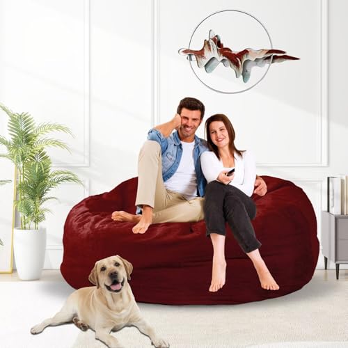 Bean Bag Chair for Adults 3FT, Soft Removable Cover, Light Gray M535251