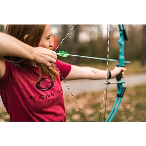 Genesis Original Lightweight Left Handed Compound Bow, Yellow Z243759