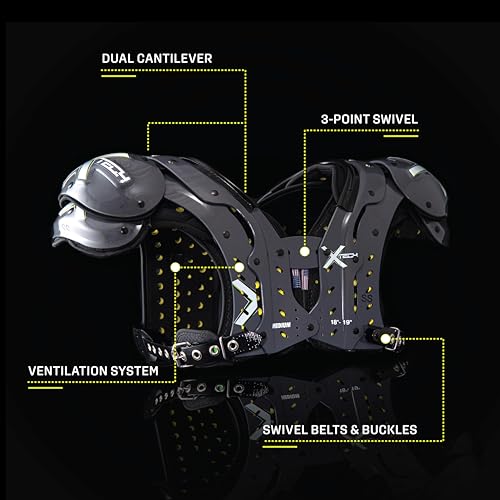 X2 Football Shoulder Pads Lightweight for Adult Men & High School Players T440