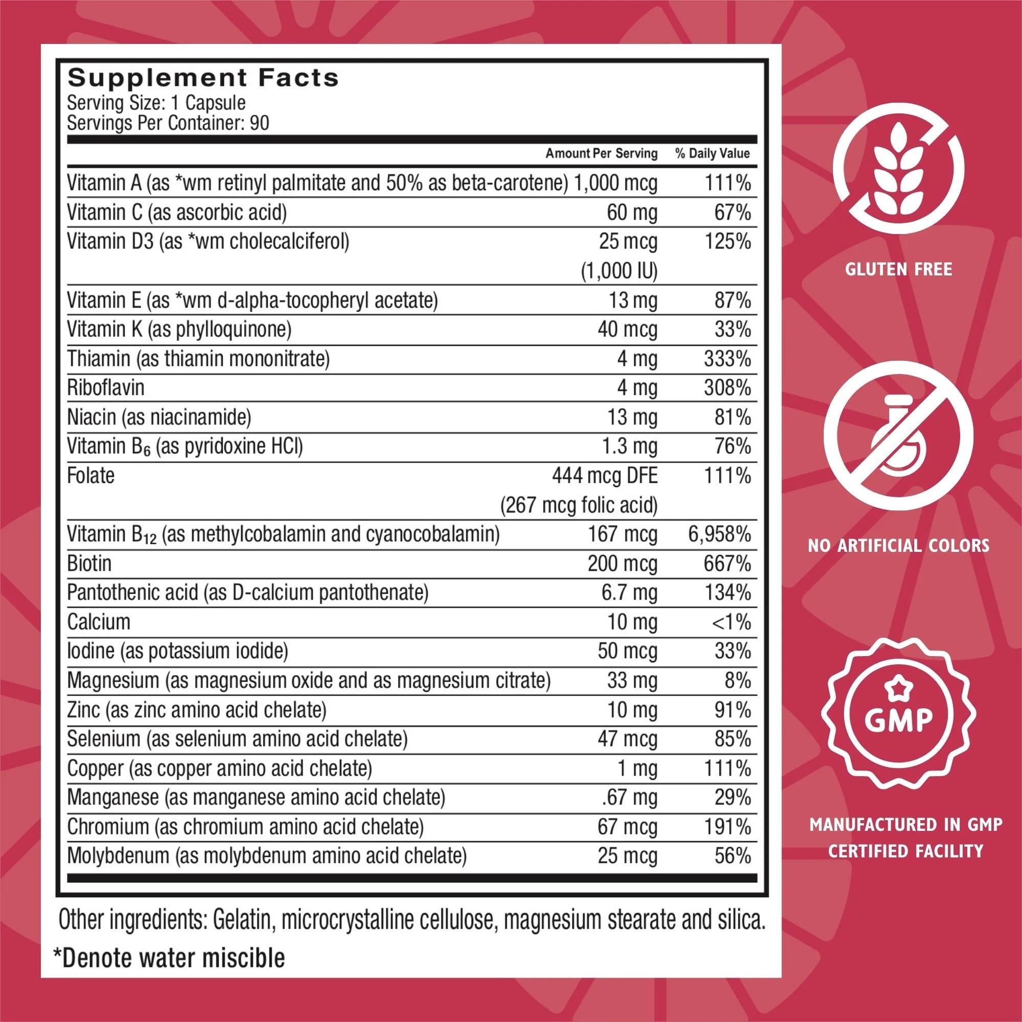 Celebrate Vitamins Bariatric Multivitamin without Iron Capsules, 90 Count Z117424