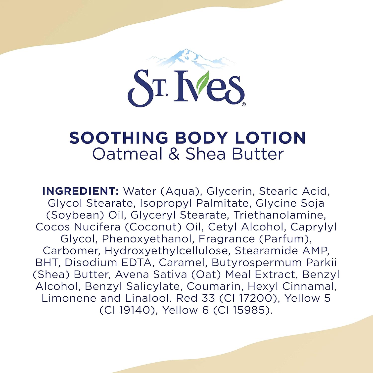 St. Ives Soothing Hand & Body Lotion with Oatmeal & Shea Butter, 21 oz J628