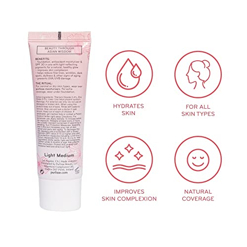 purlisse Ageless Glow Serum BB Cream SPF 40 Light 1.4oz X355931