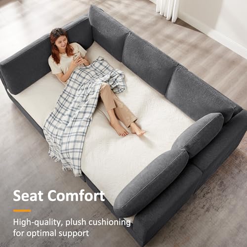 Modular Sectional Sofa with Ottoman for Small Apartments U669203